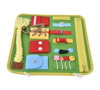 OEBUAFI Planche d'activité de Développement de L'intelligence de Jouet D'entraînement de Boucle de Planche pour Tout-petit, Apprenez les Compétences de Base avec un Matériau tricoté en Laine Douce (B)