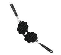 OEBUAFI Plaque de Cuisson en Alliage D'aluminium, Moule à Gaufres Antiadhésif avec Poignée Renforcée en Acier Inoxydable 304, pour la Cuisson au Gaz à Feu Ouvert