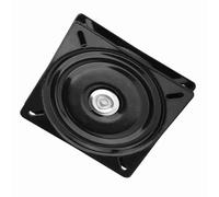 OEBUAFI Plaque Pivotante Robuste à 360 Degrés, Base Pivotante, Support Pivotant avec Plaque en Acier Solide épaissie, Peinture Noire pour Tabouret de Bar, Chaise, Meubles de (6 Pouces - épais avec