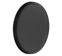 OEBUAFI Plateau de Service Rond en Bois, Plateau Alimentaire en MDF Sûr pour la Cuisine à Domicile, Le Restaurant, Noir, 1 X Alimentaire (30cm)
