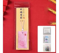 OEBUAFI Pochette de Sel Spirituel, Sachet à Base de Plantes brodé pour L’argent et le Bien-être, pour les Praticiens de la Pleine Conscience (WINE RED)