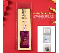 OEBUAFI Pochette de Sel Spirituel, Sachet à Base de Plantes brodé pour L’argent et le Bien-être, pour les Praticiens de la Pleine Conscience (GREEN)