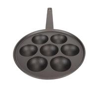 OEBUAFI Poêle à Gril Takoyaki à 7 Trous, Plaque de Cuisson en Fonte Robuste, Moule Antiadhésif pour Boulettes de Viande de Poulpe, Plateau de Cuisson pour Restaurant, Hôtel, Cuisine