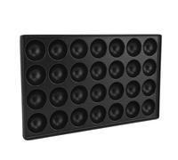 OEBUAFI Poêle Takoyaki 28 Trous, Plaque de Cuisson Antiadhésive en Aluminium pour Boules de Poulpe, œufs de Caille, avec 4 Broches de Cuisson pour la Cuisine Japonaise à la Maison