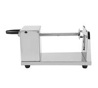 OEBUAFI Pommes de Terre à Manivelle en Acier Inoxydable de Haute qualité, Ustensile de Cuisine pour Pommes de Terre Tornade, Outil de Tranchage Manuel de de, 10 X 5,6 Pouces, Argent