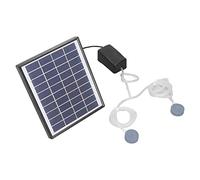 OEBUAFI Pompe à Air à Panneau Solaire, Kit de Micro-pompe Puissant 10V 6W DC pour Oxygénation D'urgence, Panne de Courant Gris