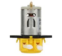 OEBUAFI Pompe Péristaltique 12V, Entretien et Remplacement Faciles | Conception sans vis, Tube en silicone jaune, Idéal pour les produits pharmaceutiques, Applications de laboratoire