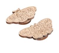 OEBUAFI Porte Aiguille en Bois avec Dos Magnétique pour Broderie au Point | Bois de Hêtre, épaisseur de 3 Mm, Aimant à Forte Adhérence, Organiseur D’aiguilles à Coudre