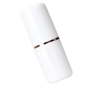 OEBUAFI Porte-Brosse à Dents de Voyage Multifonctionnel avec Couvercle Anti-poussière pour Un Usage Familial, Design en Plastique Compact et élégant (White)