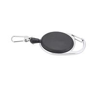 OEBUAFI Porte-clés Rétractable Durable, Anti-Perte, pour Aventures en Plein Air, Petite Taille, Couleur Noire, 1 unité
