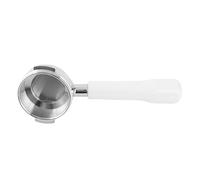 OEBUAFI Porte-Filtre à café de 58 Mm, Bec Unique, Fine, Accessoire à Expresso Détachable en Acier Inoxydable pour Machines Commerciales de 58 Mm avec Filtre Précis pour une Observation (WHITE)