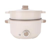OEBUAFI Pot électrique 3L, Cuiseur électrique Multifonctionnel de Grande capacité avec Panier à Vapeur pour Soupe aux Nouilles, Riz et Repas de Famille (Prise UE 220V)