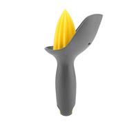 OEBUAFI Presse-Citron en PP de qualité Alimentaire, Presse-agrumes Manuel Ergonomique avec Poignées Antidérapantes pour Citron Vert Orange, Passe au Lave-vaisselle, Taille Mini Légère (Noir Gris)