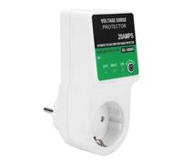 OEBUAFI Prise de Protection de Tension 20A avec Protection Contre Les Surtensions à Réponse Rapide pour L'électronique Domestique, Conception Légère, 4,72 X 2,17 Pouces (Prise UE)