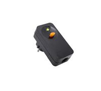 OEBUAFI Prise GFCI étanche 16A, Protection Avancée contre les Fuites, Disjoncteur à Réinitialisation Automatique pour la Maison et le Travail, Conception Robuste 1 Pièce (BLACK)