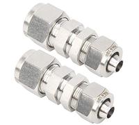 OEBUAFI Raccord à Douille en Acier Inoxydable 304, Connecteur Traversant, | Connexion étanche, Aucune soudure nécessaire, Protection de l\'environnement, Convient à la pénétration dans les murs