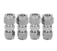 OEBUAFI Raccord de Tube à Compression, Adaptateur en Acier Inoxydable | Conception à vis rapide, résistance à la corrosion, facile à remplacer, pour réduire les diamètres, compatibilité avec les