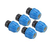OEBUAFI Raccords de Plomberie, Kit de Couplage à Connexion Rapide 5 | Plastique PE, Résistant à la Corrosion, pour Tuyaux PPR,PVC, Haute Pression Nominale, Raccordement étanche