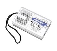 OEBUAFI Radio de Poche Portable AM FM à Piles, Design Compact Classique Gris argenté avec Deux Canaux Réglables pour la Maison, la Randonnée, Les Voyages, Cadeaux