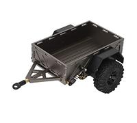 OEBUAFI RC Hitch Trailer with Rubber Tires and Aluminum Alloy for 1/18