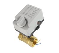 OEBUAFI Robinet à Bille électrique Normalement fermé, Corps en Laiton Anti-poussière, Connexion Scellée pour le Contrôle de L'eau, Filetage de Tuyau DN25 1 Pouce, DC12-24V