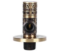 OEBUAFI Robinet D Arrêt D Angle, Vanne Arrêt Rétro avec Filetage Mâle | Finition brossé Durable, Valve Anti-fuite Rotative, Installation Facile