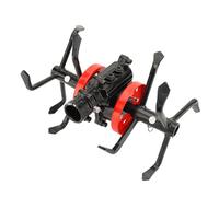 OEBUAFI Roue de Cultivateur en Alliage, Outil Polyvalent de Désherbage et D'ameublissement du Sol avec Pédales et Motoculteurs pour Le Jardinage, L'aménagement Paysager et L'entretien