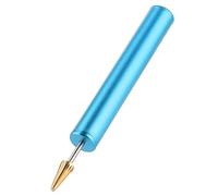 OEBUAFI Rouleau de Teinture pour Bord du Cuir, Stylo de Teinture pour Bord, Applicateur de Peinture avec Boîtier en Alliage, Noyau en Acier Inoxydable, Tête en Cuivre Pur pour (BLUE)