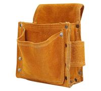 OEBUAFI Sac de Taille à Outils Durable, Rangement Robuste en Cuir de Vache pour le Travail du Bois et les Installations 7,1 X 2,8 X 5,5 Pouces