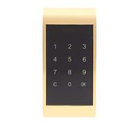 OEBUAFI Serrure à Clavier Tactile, Serrure de sécurité D'accès odée par Mot de Passe pour Armoire électronique Numérique avec Construction en Alliage de Zinc pour Armoires en (GOLD)