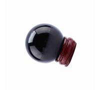 OEBUAFI Sphère de Verre de Quartz Noir Rare Asiatique, Boule de Guérison de 40mm avec Support, Décoration de Maison élégante pour le Bureau et le Salon