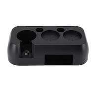OEBUAFI Station de Bourrage de café, Support D'outil Universel en ABS pour Distributeur de Doseur de Porte-filtre de 49 Mm, 51 Mm, 53, 58, avec Lisse pour un Nettoyage Facile (BLACK)