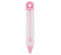 OEBUAFI Stylo de Décoration en Silicone de qualité Alimentaire à 4 Buses, Principe de Seringue, Outil D'écriture de Gâteau au Chocolat avec Conception D'anneau en Spirale, pour la (PINK)