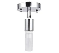 OEBUAFI Support D'ampoule E27, Douille de Plafonnier Vintage Rotative à 180 Degrés avec 2 Vis, pour la Décoration de la Maison, du Bureau et du Bar (SILVER)