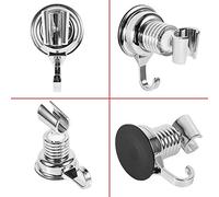 OEBUAFI Support de Douche Mural Réglable à 360° avec Ventouse et Crochet pour Serviette pour Salle de Bain