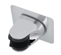 OEBUAFI Support de Pomme de Douche Réglable, Base de Support Auto-adhésive Chromée sans Installation de Perçage, pour une Utilisation en Hôtel et en Salle de Bain Domestique