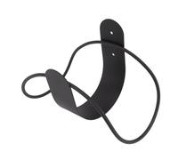 OEBUAFI Support de Tuyau D'arrosage en Acier Inoxydable, Crochet de Montage Mural Robuste pour Rallonge de Tuyau D'eau, Fil de Soudage, avec Conception Antirouille pour L'organisation (BLACK)