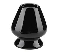 OEBUAFI Support en Céramique, Support de Fouet Matcha avec Maintien de la Forme du Fouet et Base Stable pour Accessoires de Préparation du thé Matcha (BLACK)