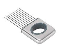 OEBUAFI Support pour Trancher les Oignons, Outil de Tranchant en Acier Inoxydable pour Fournitures de Cuisine, Protège-doigts, 5,5 X 2,6 X 0,6 Pouces, pour un Usage Domestique