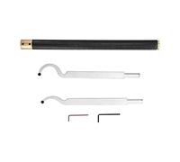 OEBUAFI Swan Neck Wood Turning Tool Set with Curved Blades | Fabriqué en alliage d\'aluminium, Facile à utiliser, Adapté aux grands arcs, Durable et robuste