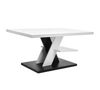 OEBUAFI Table Basse Durable, Table à thé élégante de Grande capacité pour Bureau, Construction en MDF avec Finition Imperméable 35,4 X 23,6 X 17,7 Pouces