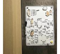 OEBUAFI Tableau D'affichage Magnétique pour Réfrigérateur, Planificateur Quotidien, 42x30cm, Installation Facile pour les Notes et la Liste de Choses à Faire (Comme montré)