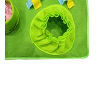 OEBUAFI Tapis à Priser pour Chien, Jouet Puzzle Interactif pour Soulager Le Stress, 70 Cm X 43 Cm, Polyester Vert (Green)