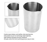 OEBUAFI Tasse à Cocktail en Acier Inoxydable 304, Tasse à Mélanger, 500ML, pour Bar, Fête, Outil de Barman, Rose doré (SILVER)