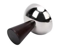 OEBUAFI Tasse à Crème Glacée, Bol à Dessert en Acier Inoxydable, Base en Bois, Tasse à Bonbons élégante pour les Réunions Sociales (Style brillant)