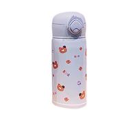 OEBUAFI Tasse Sous Vide en Acier Inoxydable avec Couvercle Pop-up, Flacon isolé Portable pour les Activités de Plein Air, les Voyages et le Bureau, 500 G (300ML)