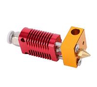 OEBUAFI Tête D'extrusion en Métal Hot End pour Série Ender/CR, Buse avec Différentes Ouvertures, Stable et Facile à Utiliser, Idéale pour les Amateurs D' 3D, Bordeaux + or + Laiton + Argent