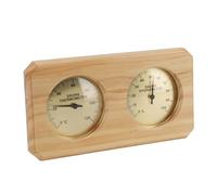 OEBUAFI Thermomètre et Hygromètre de Sauna, Jauges de Température d'humidité 2 en 1, Hygrothermographe de Sauna en Bois Mural, Thermomètre D'intérieur, Jauges d'humidité pour Salle de