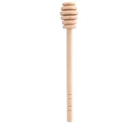 OEBUAFI Trempette à Miel en Bois, Bâtonnets D'agitation Ménagers avec Rainures Profondes pour la Collecte et la Distribution de Mélasse de Sirop de Miel (Prenez Honey King Slotting 16CM)