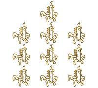 OEBUAFI Trombones Créatifs en Métal doré, 10 Pièces, Multifonctionnels pour Organiser des Documents et des Invitations de Mariage, 1,2x1,4 Pouces